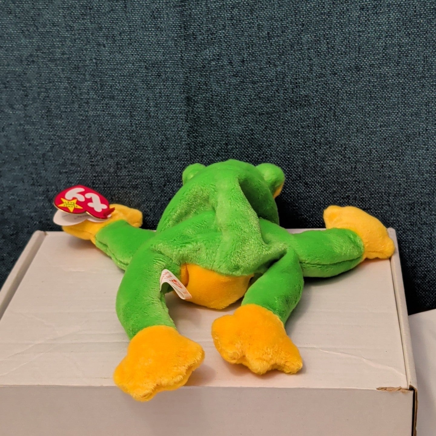 TY Beanie Baby SMOOCHY the Frog 1997 | MWMT Mint Tags | Retired Felt Mouth