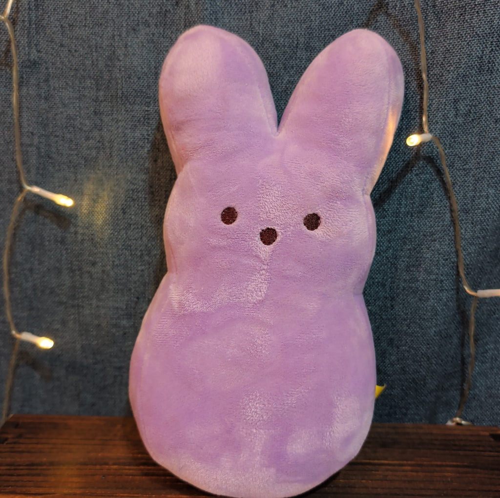 Peeps Bunny Plush Lot 4 Strawberry Tie-Dye Purple Yellow 2014