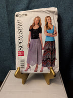 UNCUT Butterick B6346 Skirt Pattern | Asymmetrical Elastic Waist | Size 8-22 |