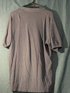 Vintage 90s Polo Ralph Lauren Shirt Men's Large Gray Red Pony Logo Cotton