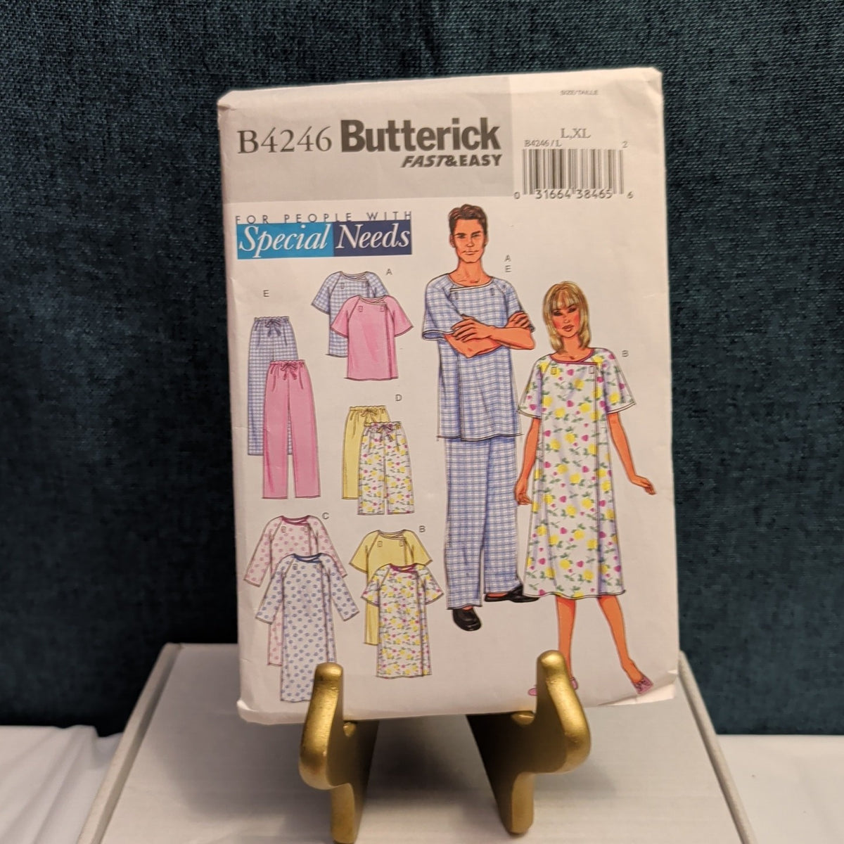 Butterick B4246 Sewing Pattern Adaptive Special Needs Gown Pants Unisex