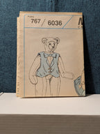 McCall's 6036 Rosenbears Family Pattern 767 1992 Stuffed Bear Clothes UNCUT