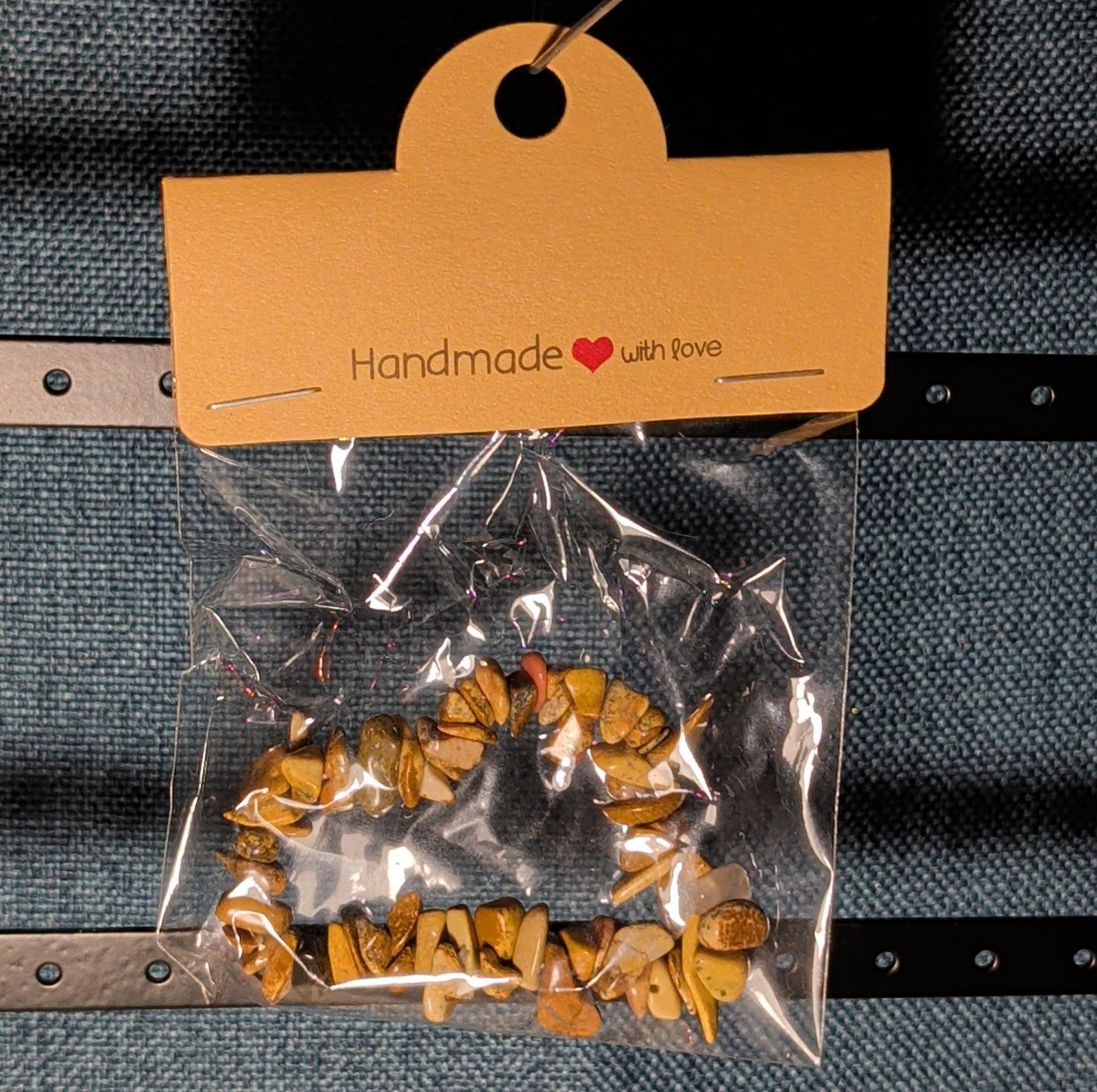 Handmade Artisan Natural Stone Chip Stretch Bracelet