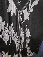 NWT Appointments 1X Whimsigoth Blouse Black Mesh Floral Fairycore Y2K Ring Top