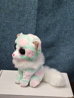 TY Beanie Boos Opal Cat Plush 6" | Pastel Pink & Green Tie Dye Kitty | No Tag