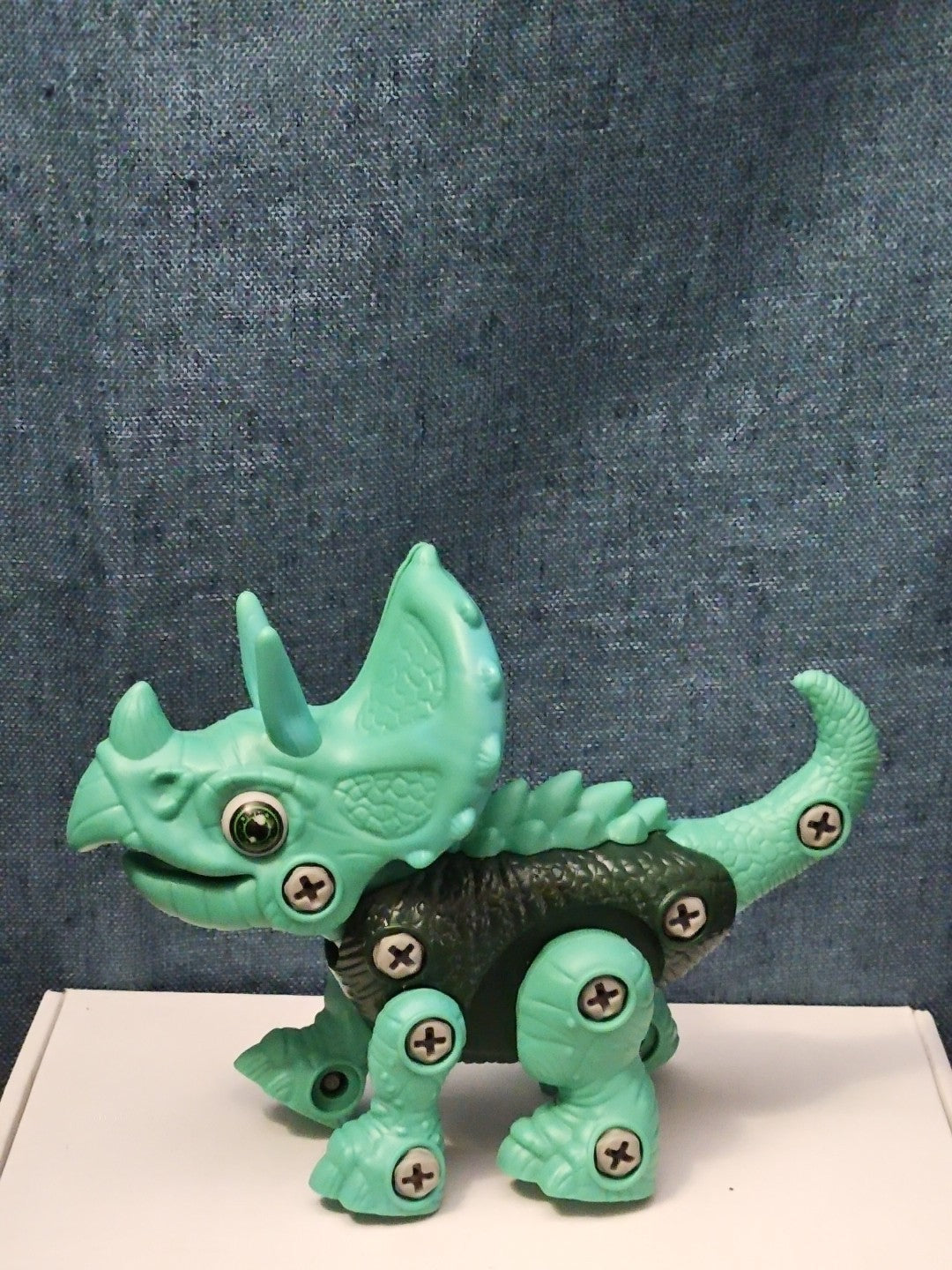 Take Apart Dinosaur Triceratops Figure Only | Green DIY Building Toy