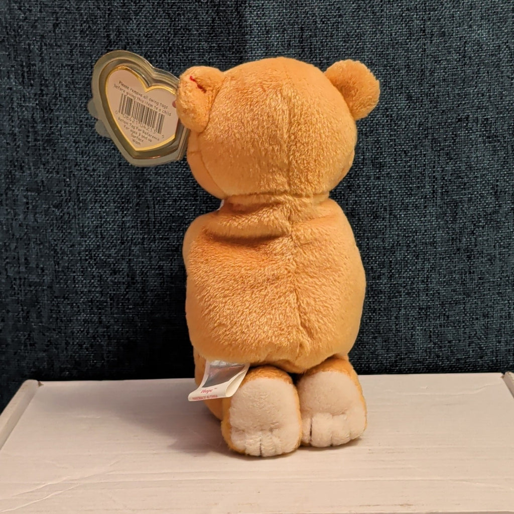 Ty Beanie Baby Hope the Praying Bear 1998 Kneeling Plush Mint Tags Protected