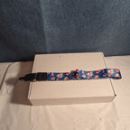 Blue Floral Phone Lanyard Quick Release Detachable Strap Loop