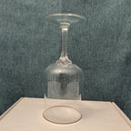 LENOX Crystal INTRIGUE Wine Glasses Gold Trim Fluted Rim Vintage 80s | Set of 6