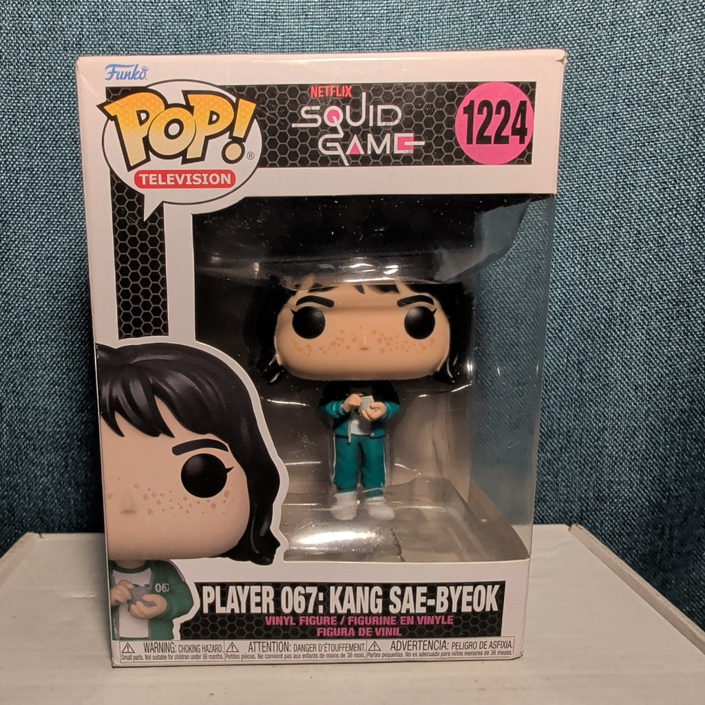 Funko Pop Squid Game Player 067 Kang Sae-Byeok 1224 Figure in Box with Protector