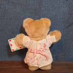 Wendy's Furskins Boone Bear Plush Plaid Outfit 1986 Vintage Holiday Tagged