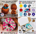 2 Handmade Crochet Hair Scrunchies Pick Colors USA Cozy