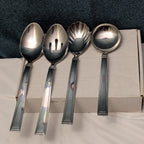 8 Pc HAMPTON SILVERSMITHS PORTFOLIO Serving Set | Glossy Hostess Completer 208