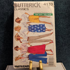 Butterick 4137 Pattern Culottes Dirndl Skirt Pants Shorts 1989 Size L-XL Uncut