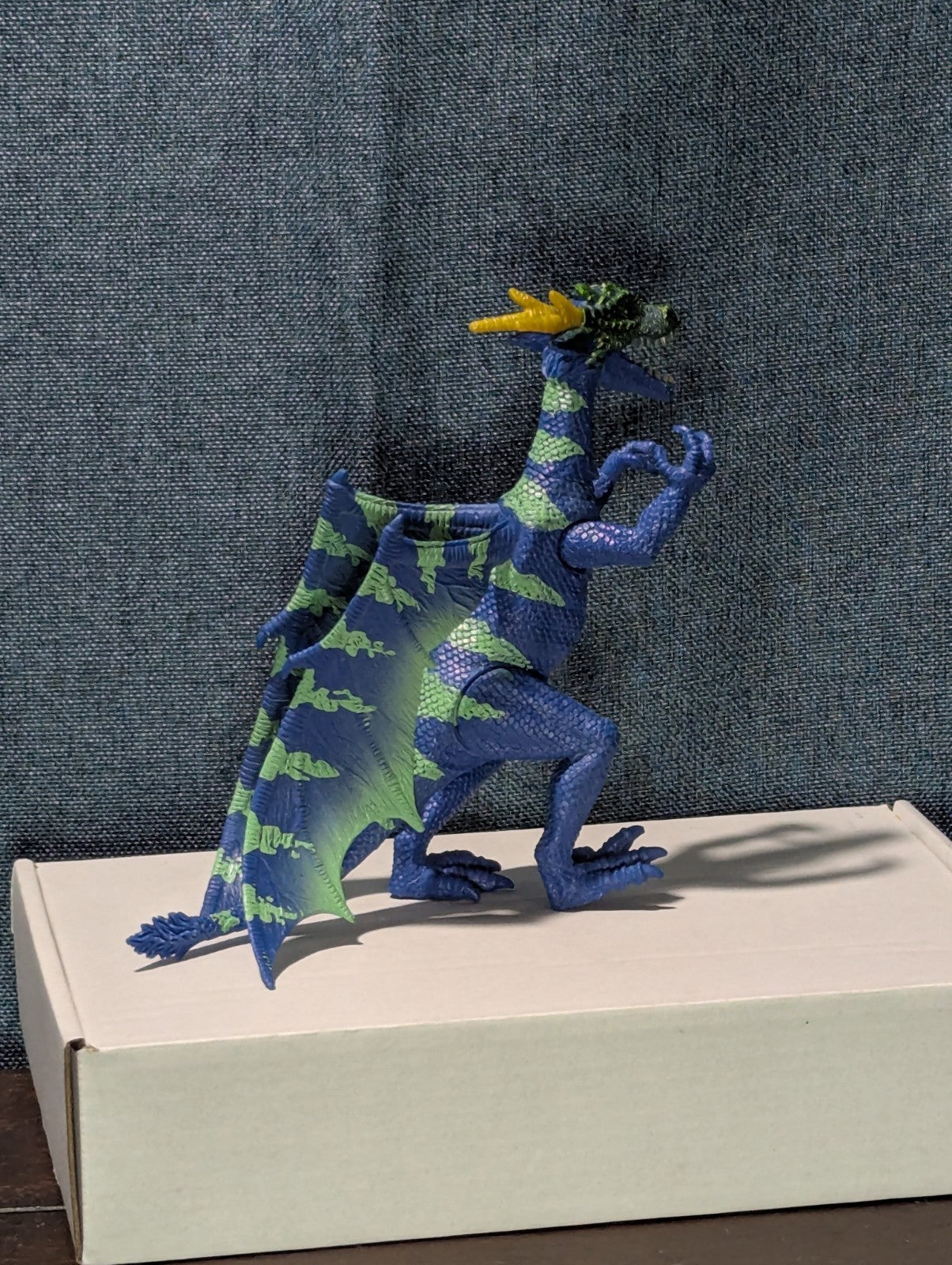 Kid Galaxy Poseable Dragon Figure | Blue & Green Dragon Action Toy
