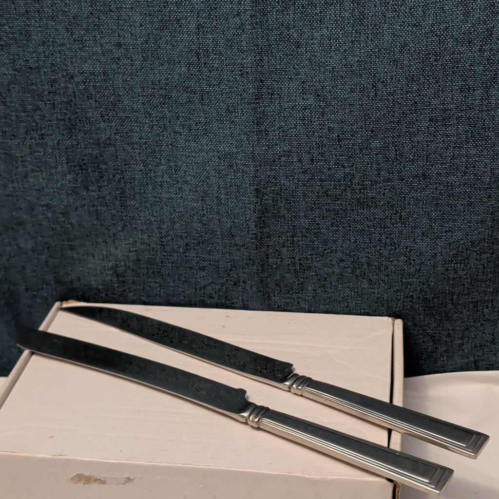 8 Pc HAMPTON SILVERSMITHS PORTFOLIO Serving Set | Glossy Hostess Completer 208