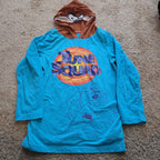Space Jam Taz Boys Hooded Shirt 10 Tune Squad Deep Teal 2021
