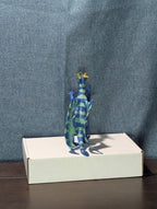 Kid Galaxy Poseable Dragon Figure | Blue & Green Dragon Action Toy