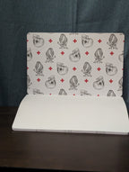 Wrapaholic 50 Anatomical Skull & Heart Paper Placemats | 11x17 Pad | Gothic Medi