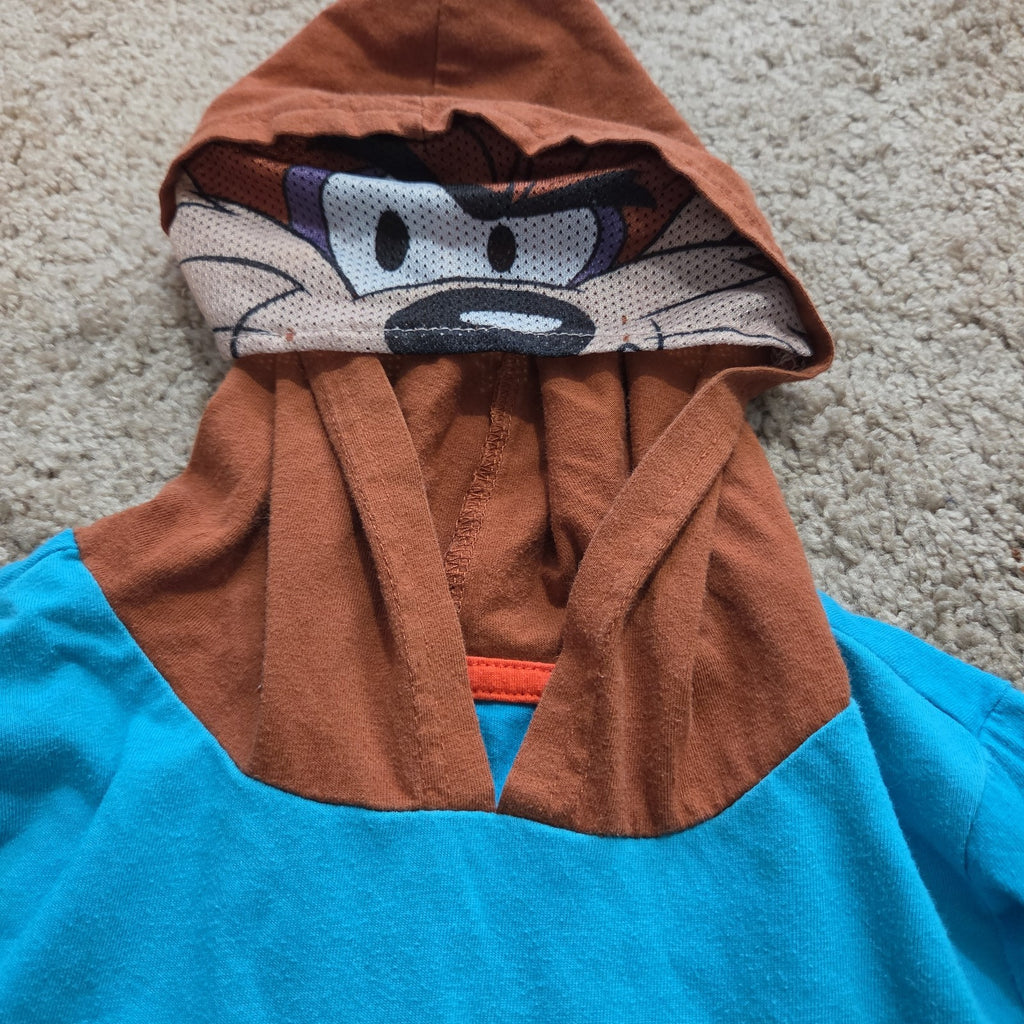 Space Jam Taz Boys Hooded Shirt 10 Tune Squad Deep Teal 2021