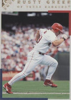 2000 Topps Gallery Rusty Greer #4 Texas Rangers Canvas Texture Baseball Card