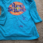 Space Jam Taz Boys Hooded Shirt 10 Tune Squad Deep Teal 2021
