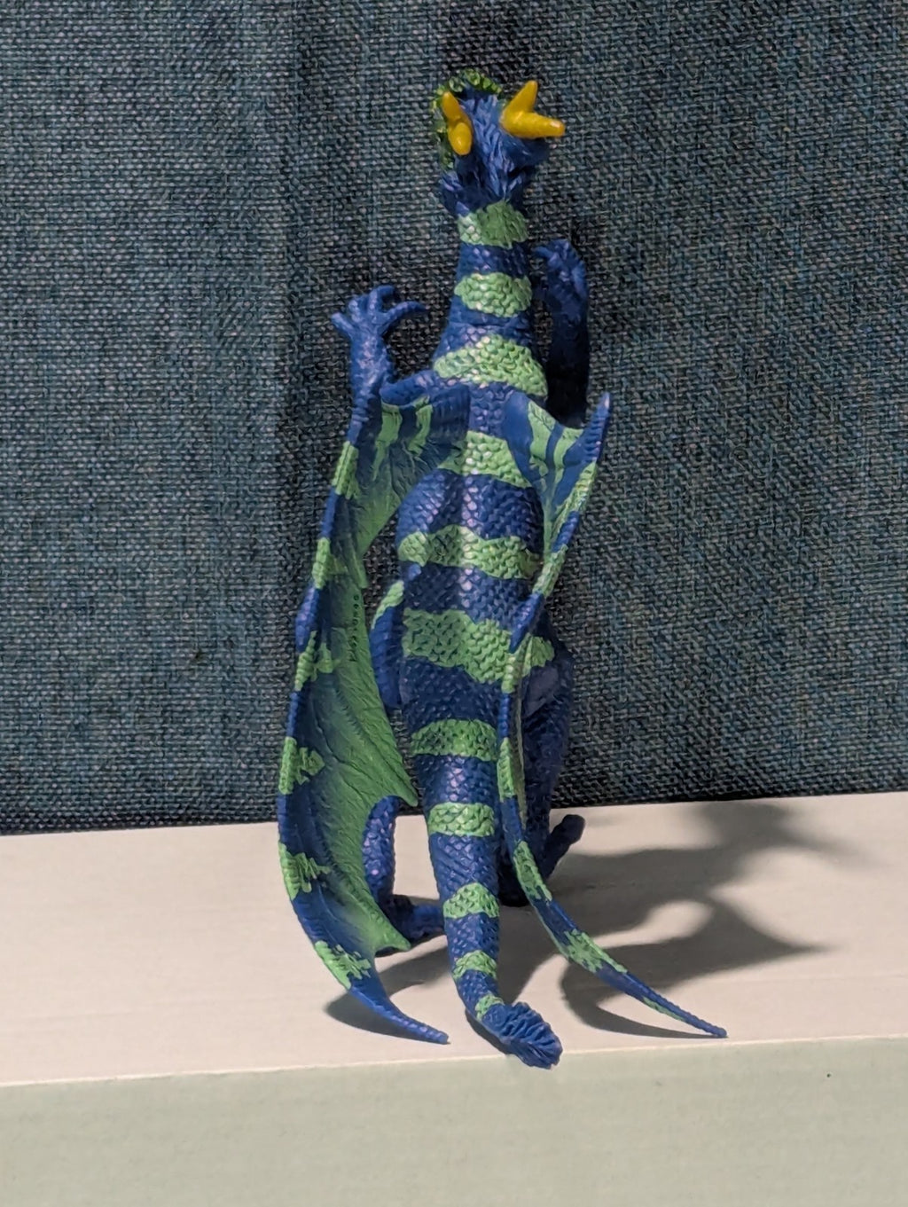 Kid Galaxy Poseable Dragon Figure | Blue & Green Dragon Action Toy