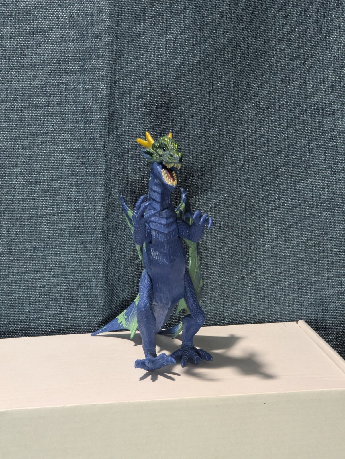 Kid Galaxy Poseable Dragon Figure | Blue & Green Dragon Action Toy