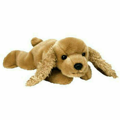 ​Ty Beanie Baby Spunky Cocker Spaniel Dog 1997 Red Star Tag Mint 008421041848