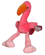 TY Beanie Baby - PINKY the Pink Flamingo (10 inch) - MWMTs Stuffed Animal Toy