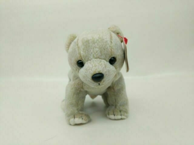 TY Beanie Baby ALMOND Beige Bear 1999 | MWMT Mint Tags | Retired Rare 7" Toy